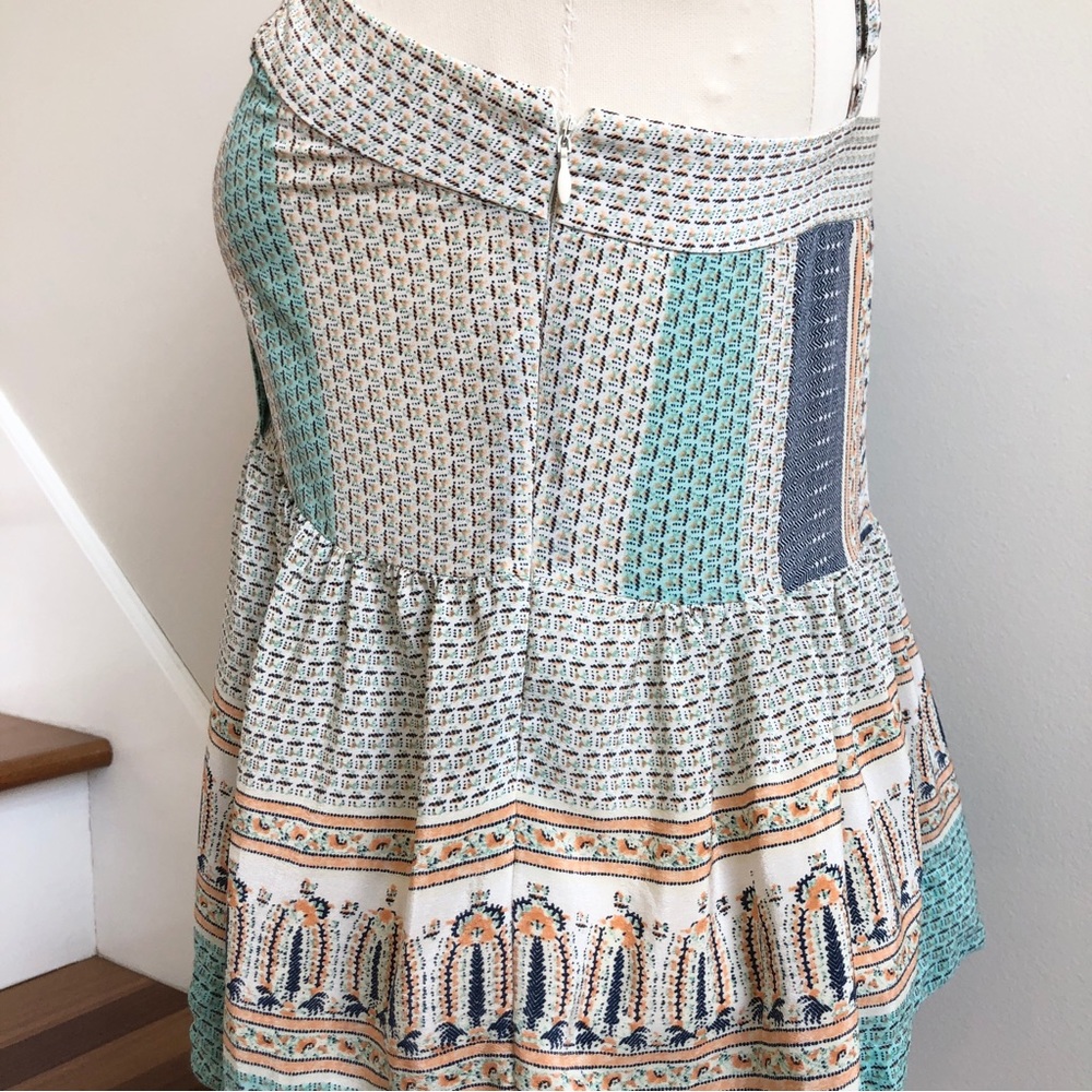 Vanessa Virginia Anthropologie Montara 100% Silk Peplum Blouse sz 0 - Picture 9 of 12